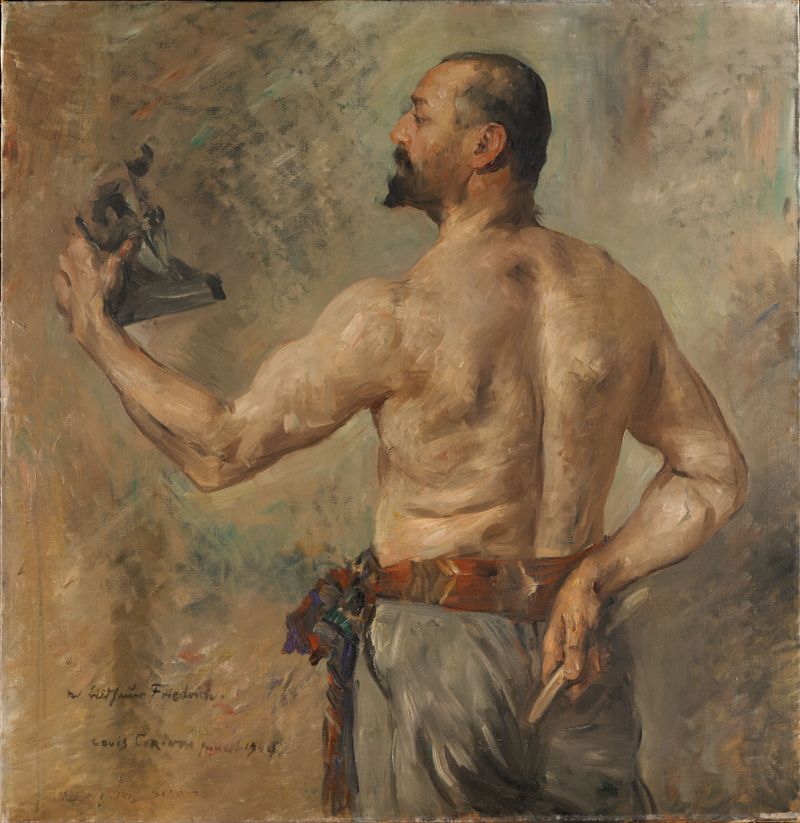 Retrato do Escultor Friedrich, óleo sobre tela de Lovis Corinth