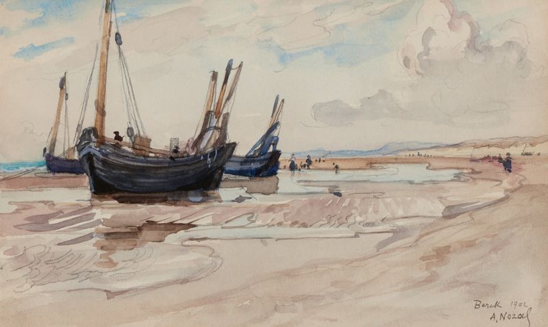 Figurative drawing by Alexandre Nozal, 1908, exploring reflection and memory.