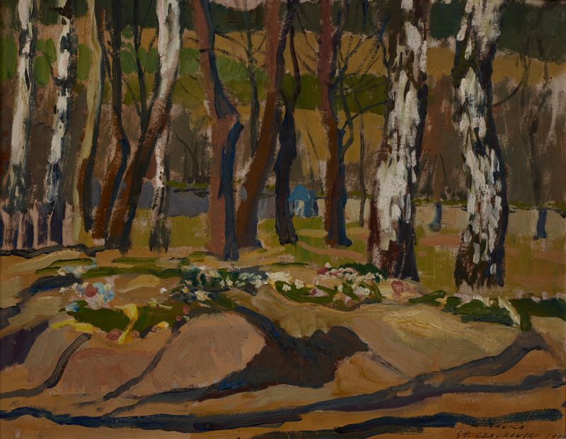 Graves in Morawica by Stanisław Czajkowski, unknown medium