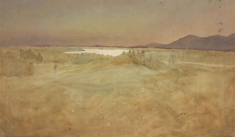 Looking from Olana, Southwest Across Hudson Valley, oil on canvas by Frederic Edwin Church