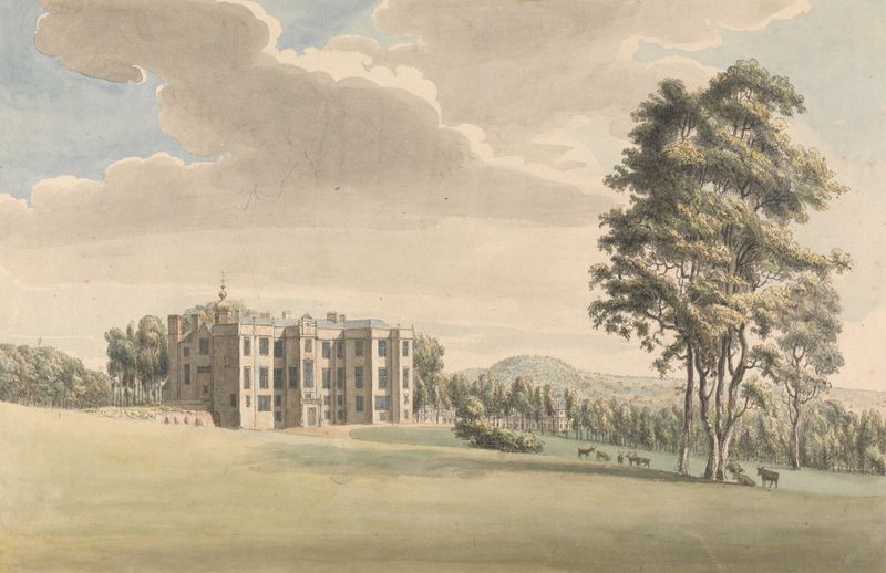 Landscape of Beaudesert, Staffordshire by Moses Griffith, unknown medium