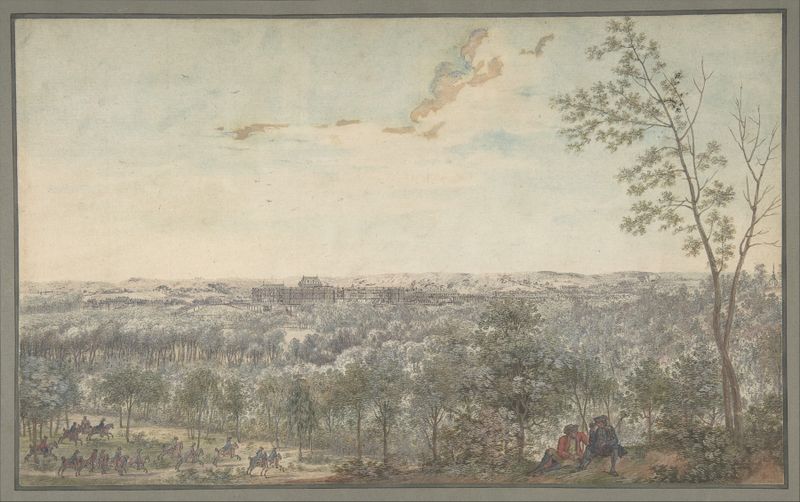 Versailles Seen from the Southwest, Rococo, Louis Nicolas de Lespinasse