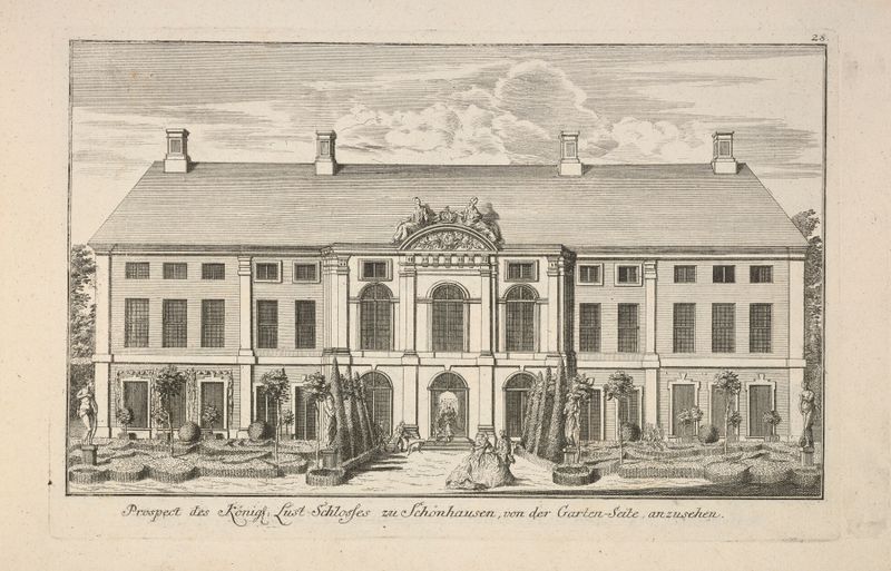Fachada de arquitetura rococó de Unknown Artist, século XVIII