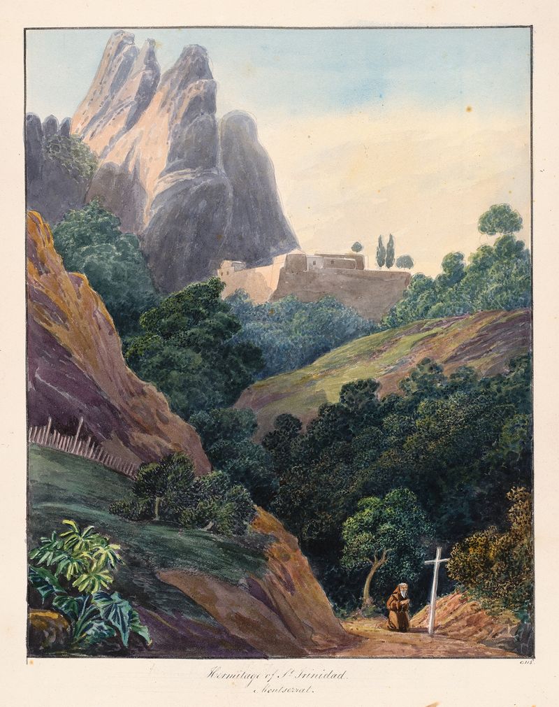 Paisagem de Hermitage of St. Trinidad de Charles Hamilton Smith, meio desconhecido
