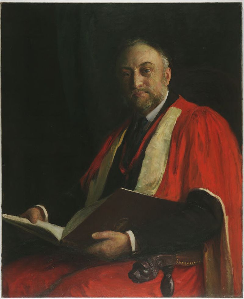 Portrait of Edward Charles Pickering by Sarah Gooll Putnam, oil on canvas