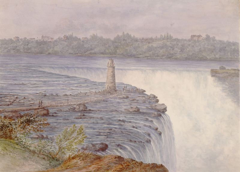 Grand Falls at Niagara, oil on canvas by Michael Seymour