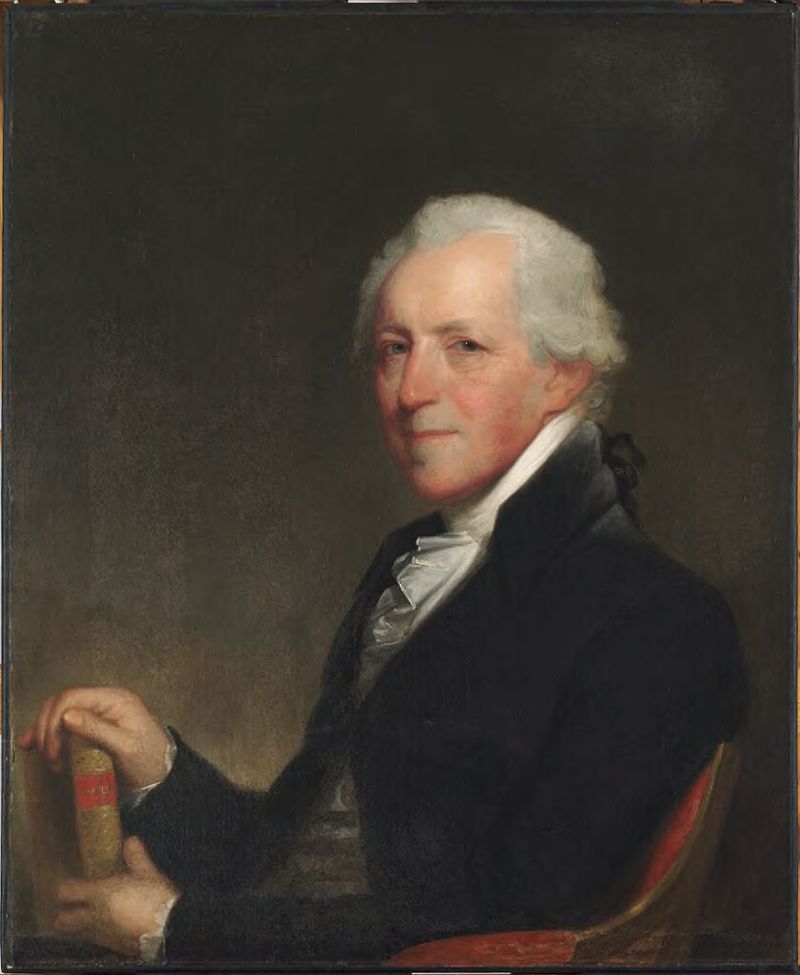 Retrato de Samuel Eliot, óleo sobre tela de um artista não identificado
