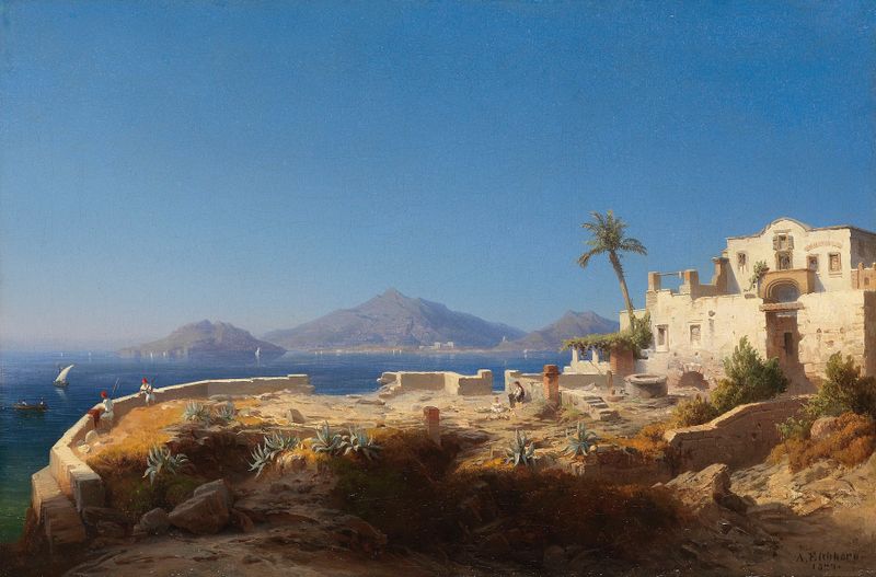 Landscape of Salamis Island, oil on canvas by Albert Eichhorn