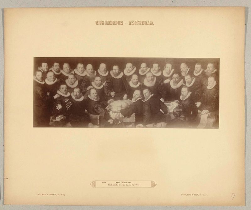 Anatomical lesson scene by Vinkenbos & Dewald, albumen print