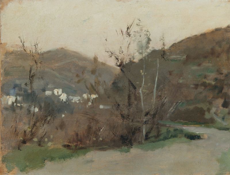 Spanish Landscape de John Singer Sargent, impressionismo, pintura a óleo