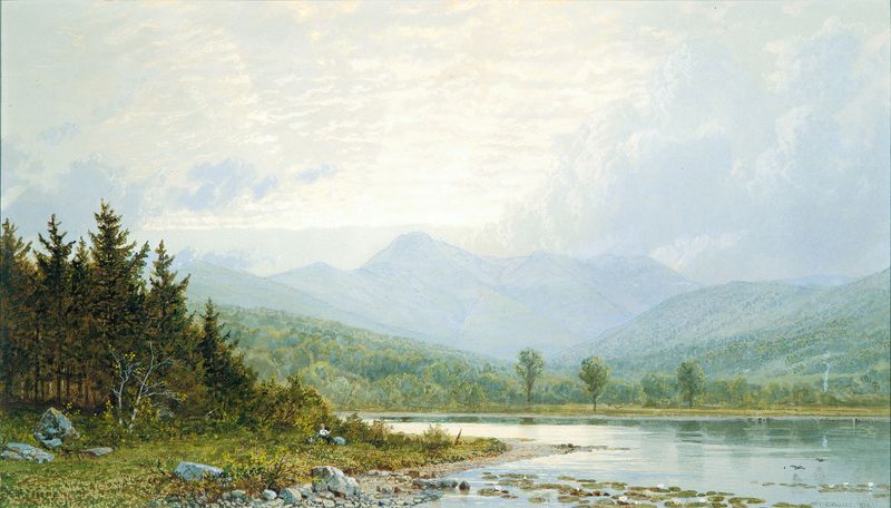 Sunset on Mount Chocorua, oil painting by William Trost Richards