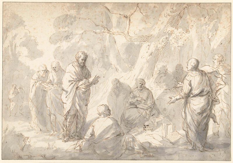 Figurative oil painting by Zacharias Blijhooft, depicting a solitary figure, 1669