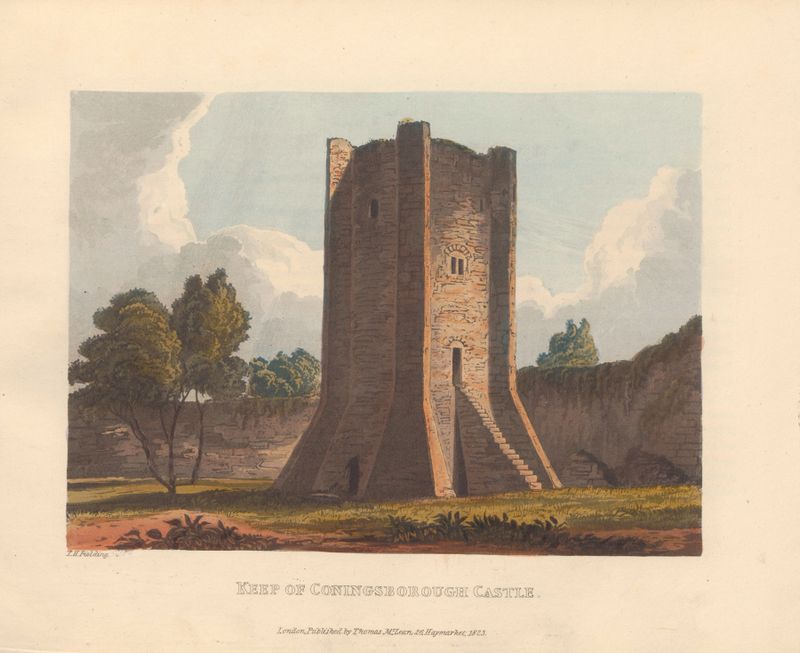 Keep of Coningsborough Castle, oil on canvas by Theodore Henry Adolphus Fielding