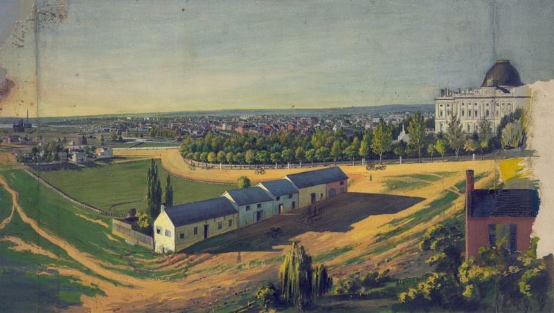 Landscape view of Washington, D.C. by Augustus Köllner, medium unknown