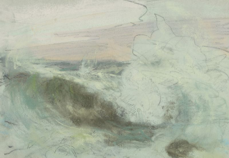 Dynamic brushstrokes depicting a marine scene by Howard Russell Butler