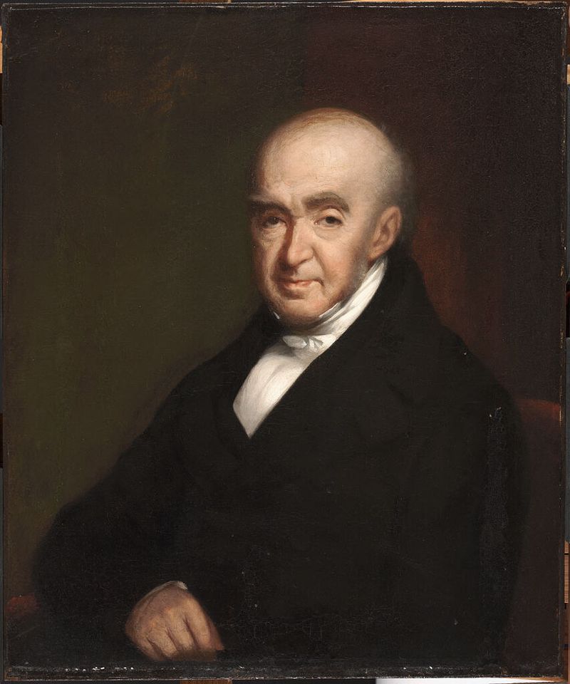 Portrait of Samuel Rogers, oil on canvas by Chester Harding, featuring thoughtful gaze and light.