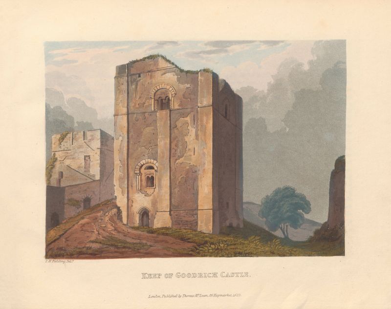 Keep of Goodrich Castle, oil on canvas by Theodore Henry Adolphus Fielding