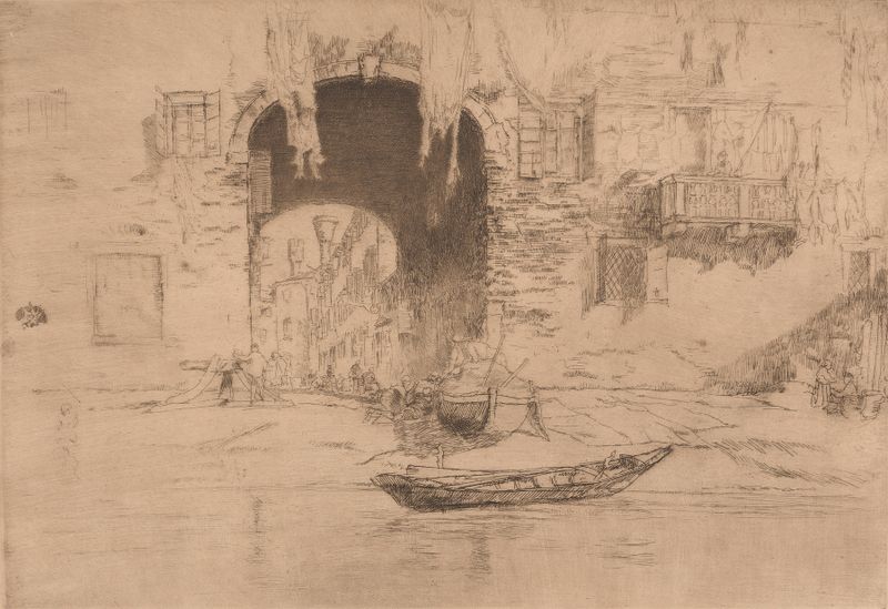 San Biagio de James Abbott McNeill Whistler, óleo sobre tela representando uma paisagem serena.