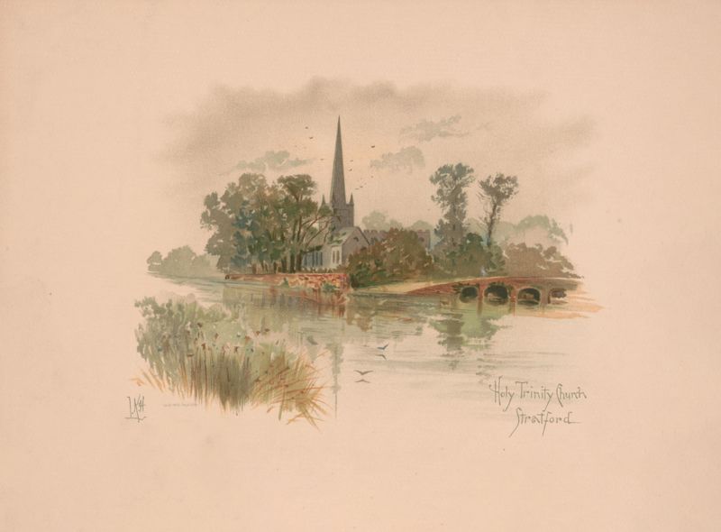 Interior da Holy Trinity Church, Stratford de Louis Kinney Harlow, estilo gótico