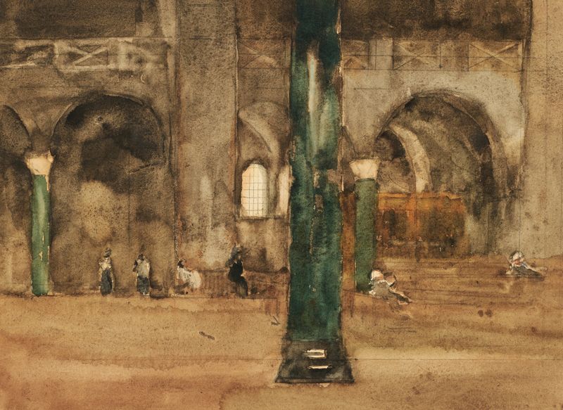 Figurative work by Sir William Eden, oil painting featuring muted colors and emotional tension.