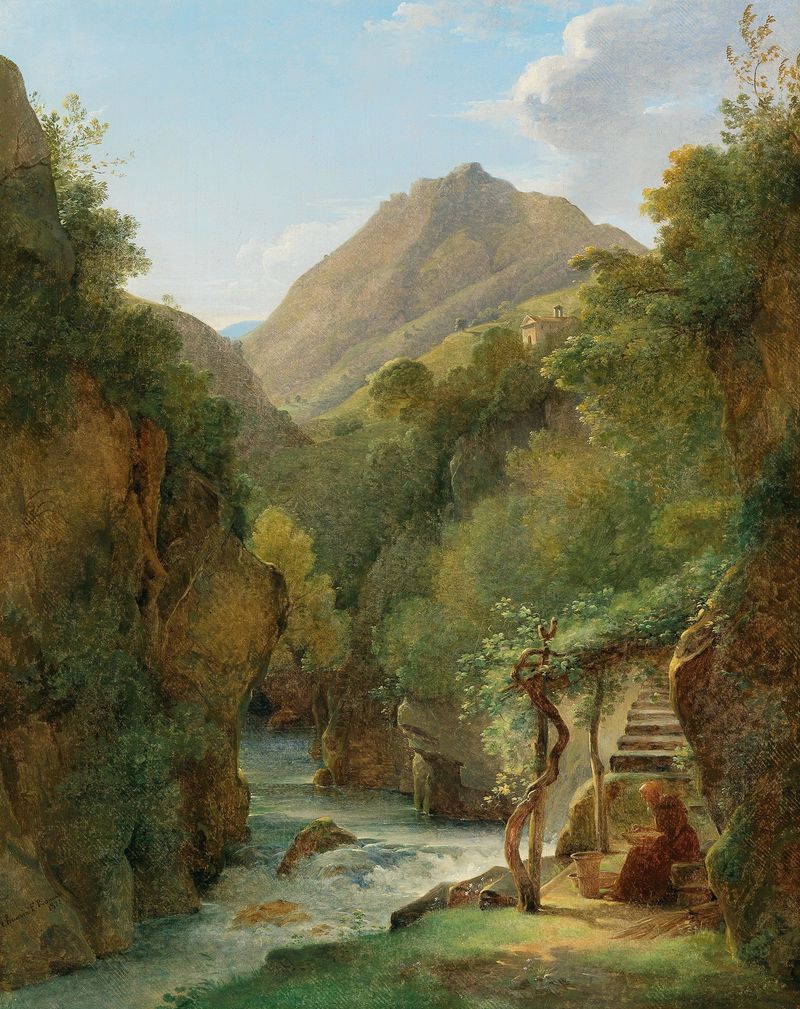 Figurative work by Pierre-Athanase Chauvin, depicting a hermit in muted tones.