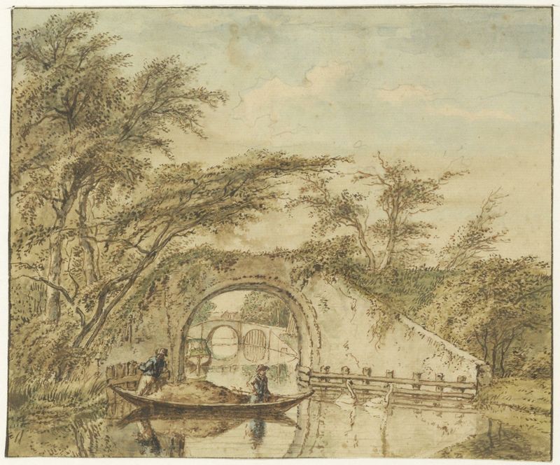Landscape view of Haarlem by Wybrand Hendriks, oil painting