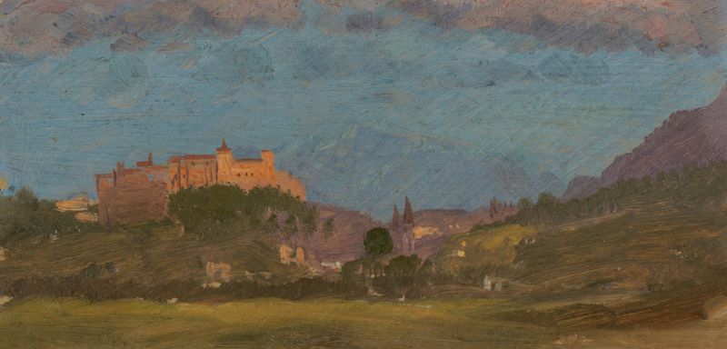Salzburg, Áustria do Leste, óleo sobre tela de Frederic Edwin Church