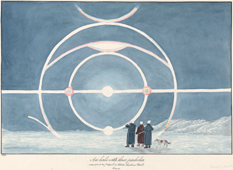Halo with Three Parhelia, a landscape by Charles Hamilton Smith, unknown medium