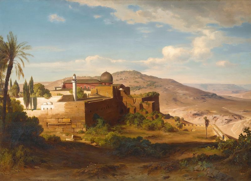 The Al-Aqsa Mosque, architecture by August Löffler, 1859