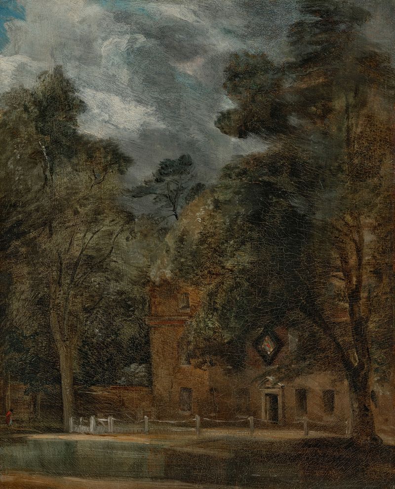West Lodge, East Bergholt, oil on canvas by John Constable