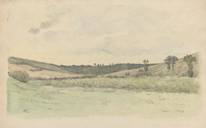 Paisagem de Vallée de Saint- de Jean-François Taelemans, óleo sobre tela