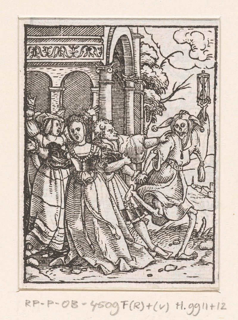 Retrato de uma rainha e um bufão, papel de Hans Holbein