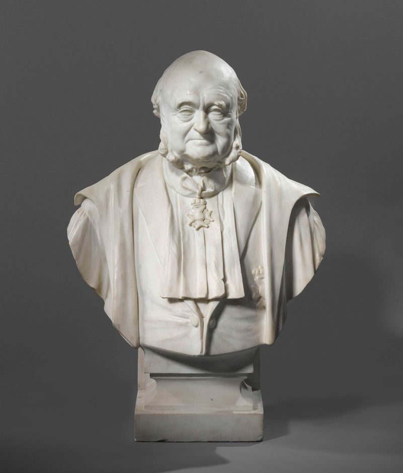 Busto em mármore do Dr. Nicolaas Beets por Cornelis Beets
