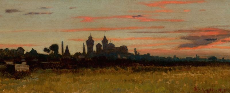 Landscape of Nuremberg, Germany by Charles Caryl Coleman, oil painting