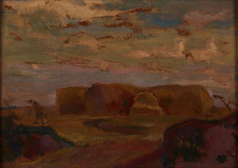 Bodegón de Jan Stanisławski, 1903, con suaves capas de color en pasteles.
