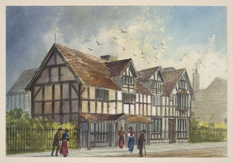 Landscape engraving by Paul Braddon featuring golden hues and deep greens.