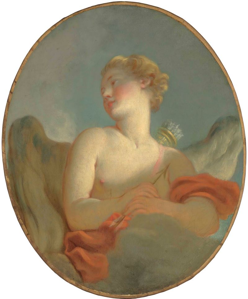 Portrait of Cupid in oil on canvas by Jean-Honoré Fragonard