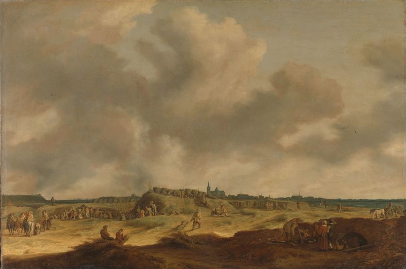 Frederik Hendrik’s Siege of ’s-Hertogenbosch, oil on canvas by Pieter de Neyn