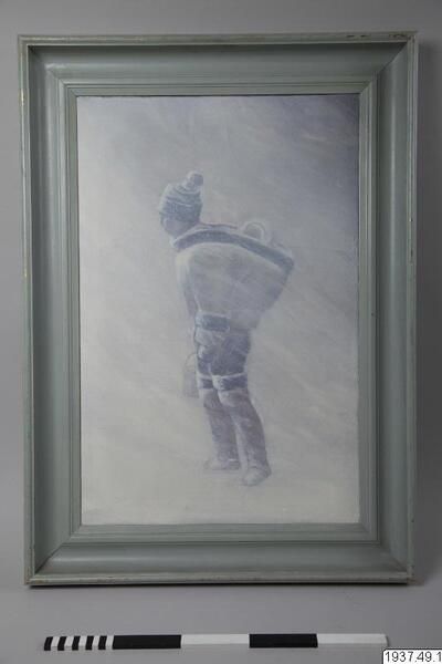 Pintura abstrata de Emanuel A Petersen, com pastéis suaves e pinceladas gentis.