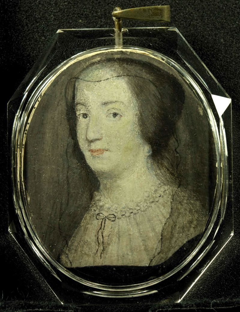 Retrato de uma mulher, óleo sobre tela, artista desconhecido