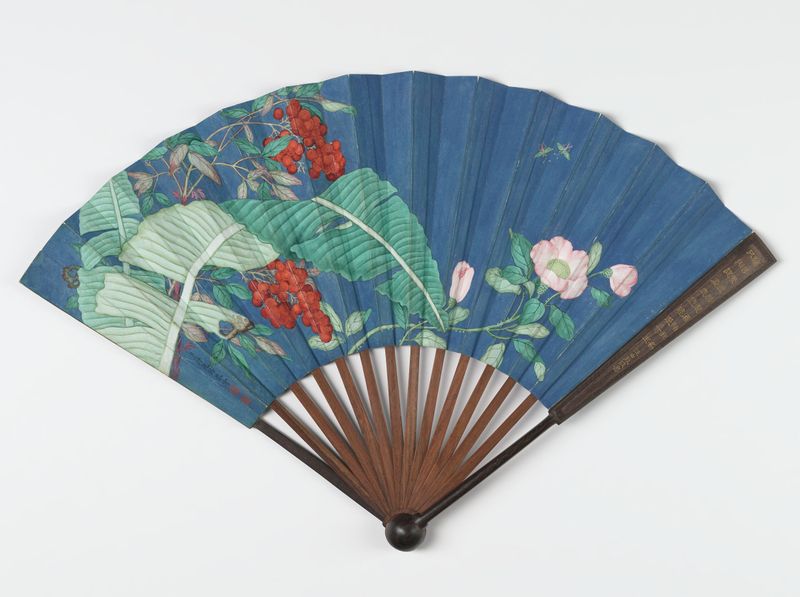 Pair of Insects Amidst Nandina Berries, wood by Jiang Tingxi
