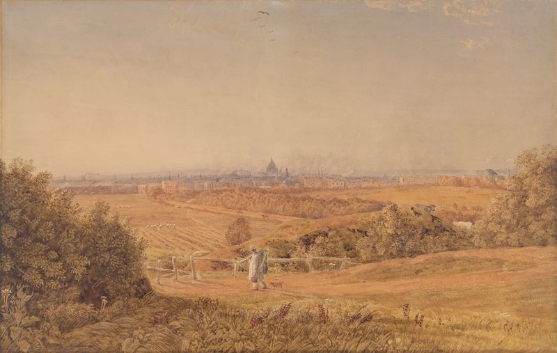 A View of London from Highgate, oil on canvas by George Barret Jr.