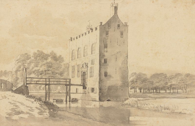 The Castle Giessenburg, near Gorinchem, oil on canvas by Roelant Roghman
