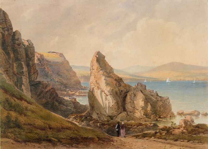 A Bay near Howth, County Dublin, óleo sobre tela de Henry Newton
