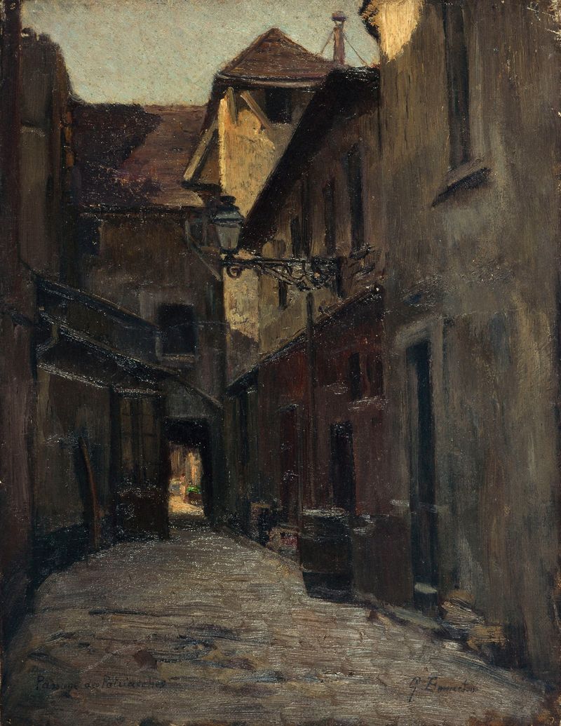 Le passage des Patriarches by Germain Eugène Bonneton, figurative oil painting