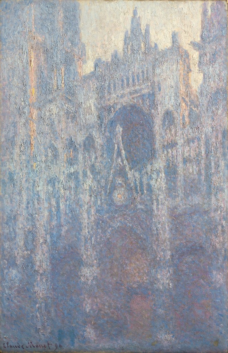 The Portal of Rouen Cathedral in Morning Light, oil painting by Claude Monet