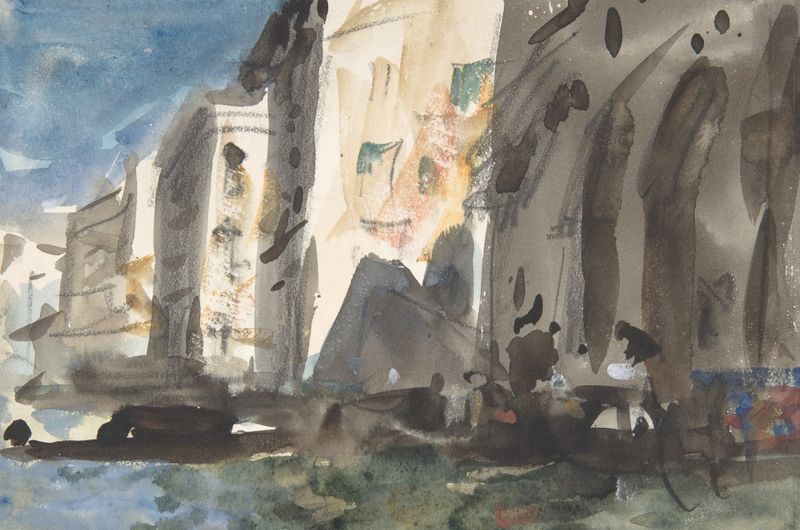 Puente sobre el Gran Canal, Venecia de Hercules Brabazon Brabazon, pintura al óleo