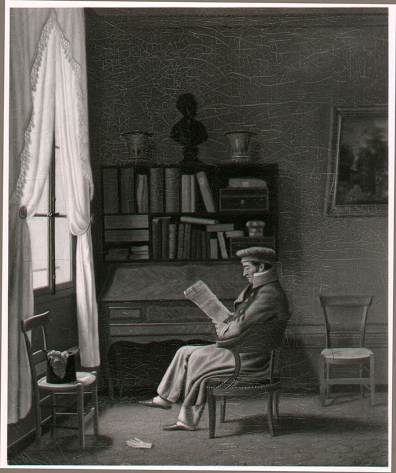 Retrato de Marie François Xavier Bichat de Henri Marie Ducrotay de Blainville, óleo sobre tela