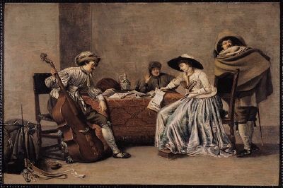 Retrato de un hombre con sombrero, pintura al óleo de Jacob Duck