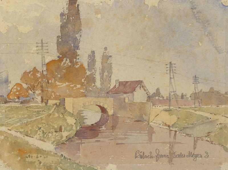 Paisaje de Franz Sales Meyer, 1921, modernismo